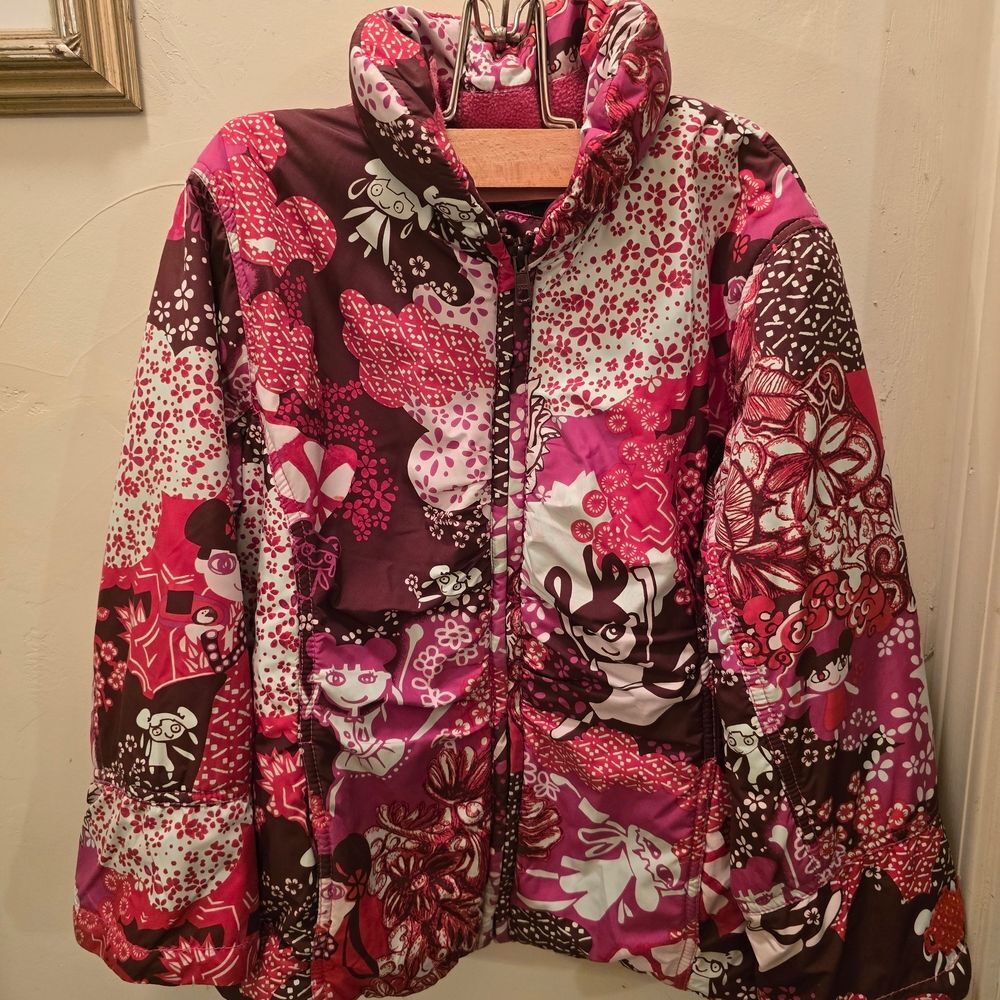 ๐ค Oilily Pink and White Kids Jacket - Picture 1 of 4